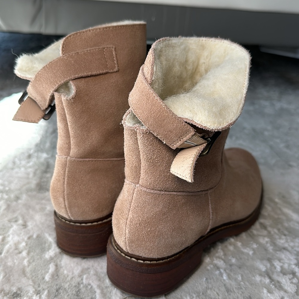 Kelsi Dagger booties, genuine suede and wool, size 7.5 - Picture 4 of 5